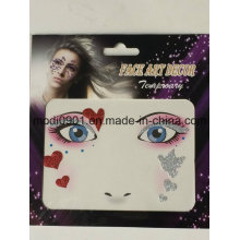 Wholesale Custom Face Glitter Removable Sticker, Face/Eye Art Deco