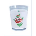 Glass Cup Tea Cup with Flower Decal Tumbler Kb-Hn0752