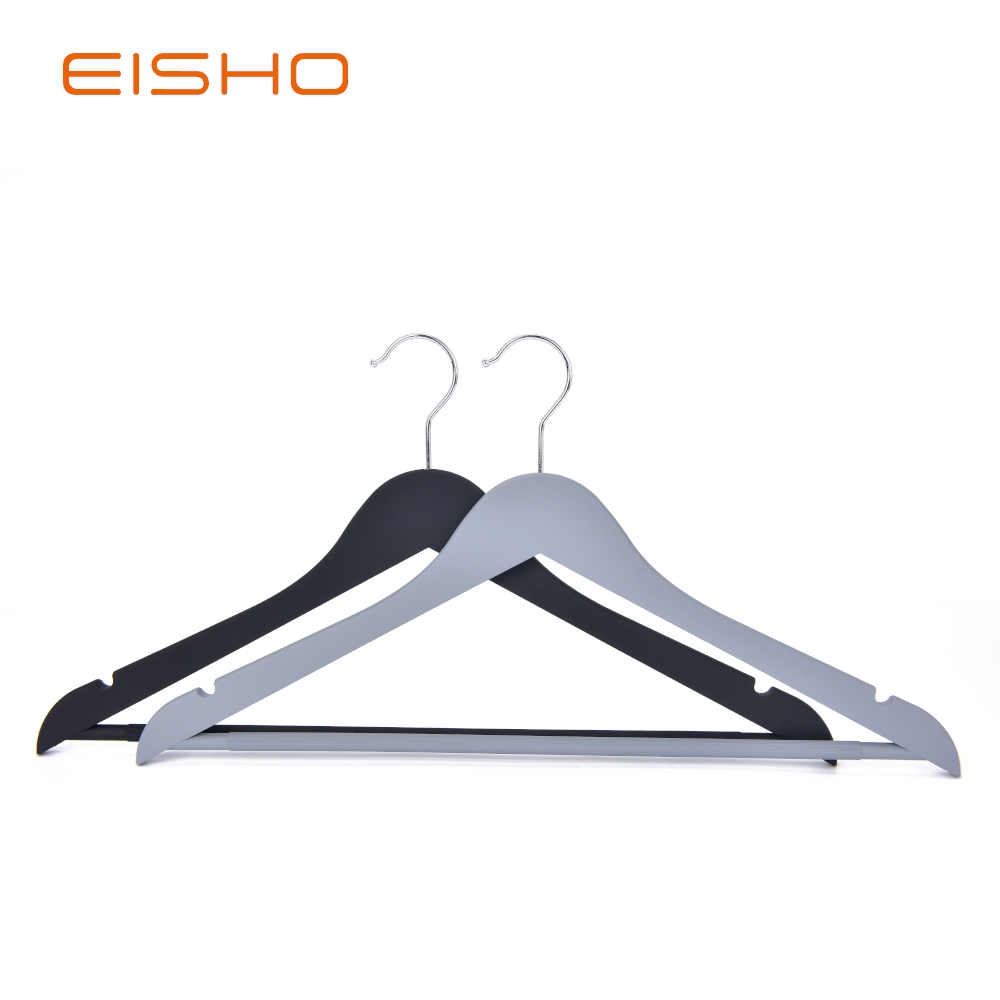 Eisho Solid Wood Black Laundry Wooden Shirts Hanger2