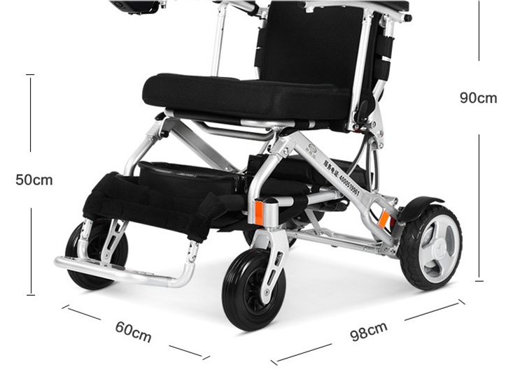 Automatic folding electric wheelchair