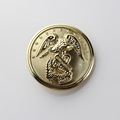 Metal Silver Plated Button, Laser Jeans Button (GZHY-KA-100)