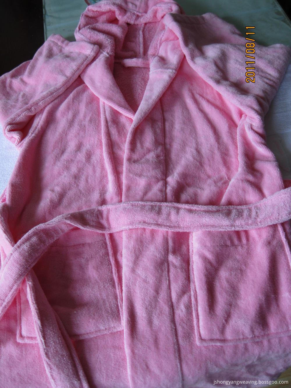 Pink Cotton Bathrobe