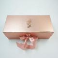 Custom Rose Gold Cardboard Flat Folding Gift Box