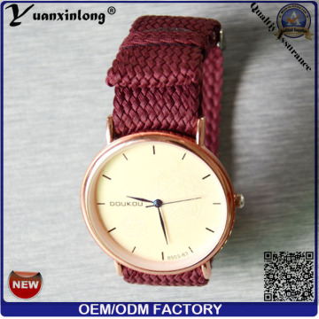 Yxl-040 heißer Verkauf Mode-Uhr für Mädchen Geschenk Uhr Perlon Watch Strap Promotion Damen Uhr Perlon-Armband Armbanduhr