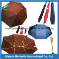 Easy Take Foldable Compact Lover Umbrella with Polyester Pongee Fabric Canopy