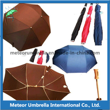 Easy Take Foldable Compact Lover Umbrella with Polyester Pongee Fabric Canopy