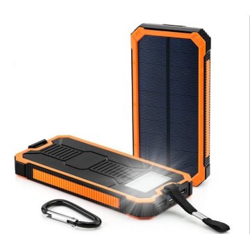 Banco Super Slim 8000mAh da energia solar da capacidade elevada