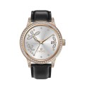 Luxo Mulheres Quartz Sunray Dial Watch