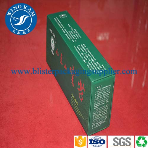 Rectangle Green Tea Cardboard Box Packaging,