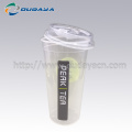 frozen beverage plastic disposable cups with lid