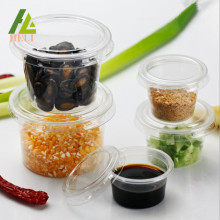 Clear Plastic Sauce Container With Lid