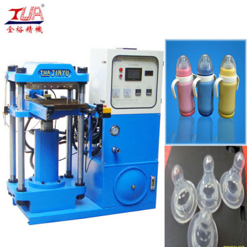 Silicone baby feeding bottle and nipple making machine