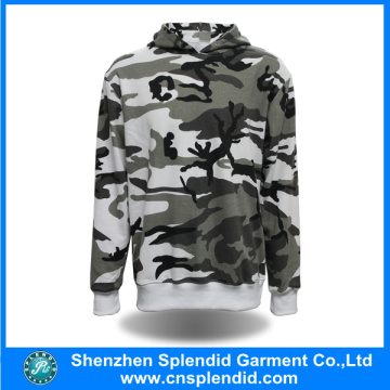 Algodão de alta qualidade de algodão personalizado dos homens Camo Running Hoodies