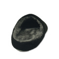 best black soft fluffy indoor slippers