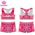 Impressão personalizada Sublimated Cheerleading Practice Wear