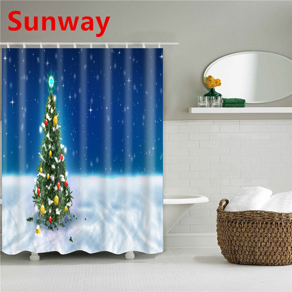  Christmas Shower Curtain