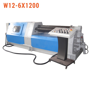 W12-6X1200 CNC Aço hidráulico Rolling Machine