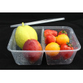 Disposable 2 Compartment Microwave Plastic Food Container for Food Take Away