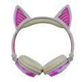 Led Light Up Bluetooth Auriculares inalámbricos con oreja de gato