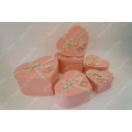 Pink wallpaper bow tie heart gift box