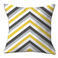 Yellow geometric pattern pillowcase pillow car cushion