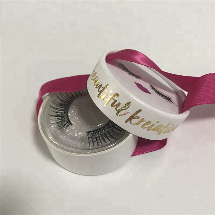 Cylinder Round Shape Gift Box Eyelash Packaging