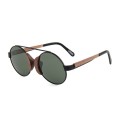 Round Wood Sunglasses Vintage Wooden Sunglasses