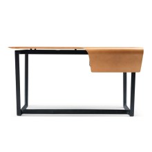 Bureau en cuir table d&#39;étude design moderne