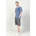 MEN'S V NECK BUTTON CASUAL T-SHIRTS