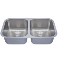 Stainless Steel Insert Equal Double Bowl Kitchen Sinks