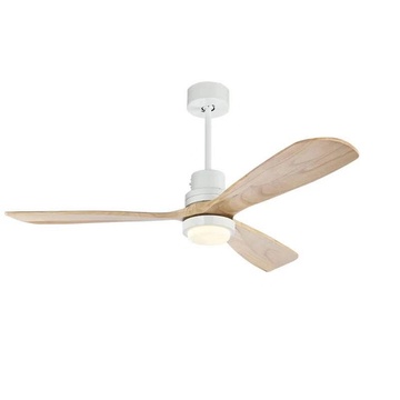 Ventilateur de plafond moderne avec 3 pales en bois