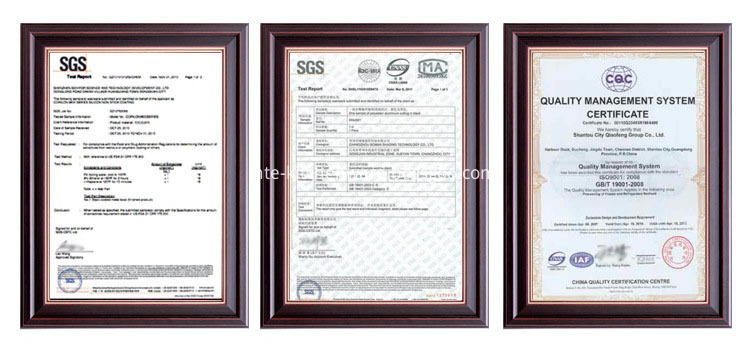 SGS certificate