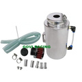 2L Aluminium Oil Catch Can Fuel Tank avec Breaher Filtre à air