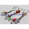 Evil eye smile heart-shaped key chain and charm