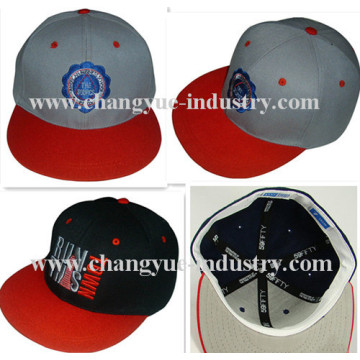 Flat embroidery custom design flex fit fitted cap hat