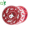 Eco-friendly Silicone Tea Cup Christmas Coaster Sets