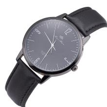 Le meilleur Montre en cuir véritable d&#39;homme de logo fait sur commande de marque de quartz