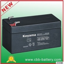 Koyama 12V1.3ah válvula regulada plomo ácido baterías para iluminación de emergencia