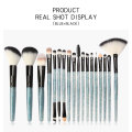 18 Piece Crystal Handle Makeup Brushes Set