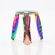 Modern Gold Stainless Steel Plopp Stool Living Room Stool Dining Cafe Chair Luxury for Apartment