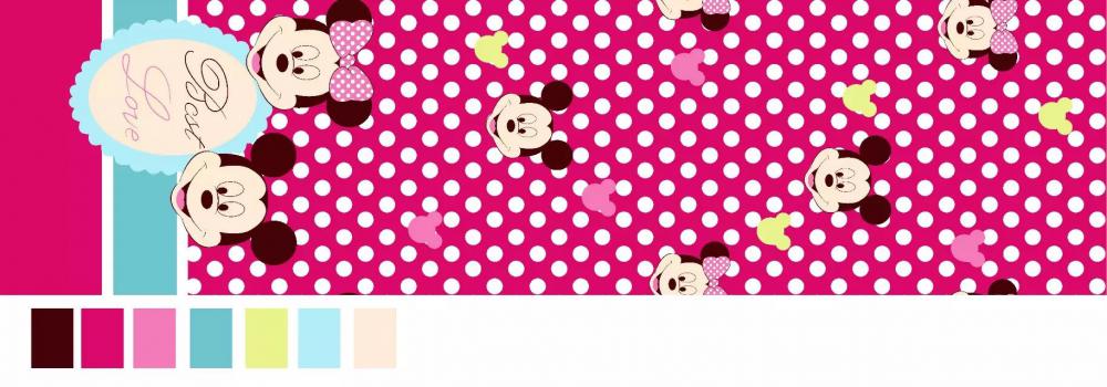 Cotton Pigment Printed Fabrics mickey