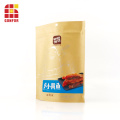 Kraft paper stand up bag for food fried fish packaging