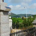 Sensor de movimiento de luz de pared solar al aire libre