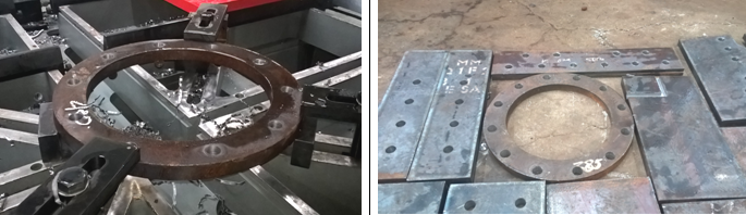 samples of flange steel