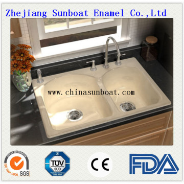 Enamel Carbon Steel Kitchen/Bathroom Sink