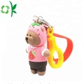 Новый стиль мультяшный медведь сумка держатель силиконовые брелки