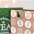 Custom Personalised Tea Advent Calendar Box for Christmas