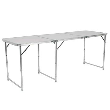 Table de salle à manger ajustable à hauteur ajustable pour intérieur et extérieur, 6 pi