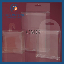 Vaciar la caja colgante clara plástica del PVC del PVC (CMG-PVC-011)