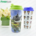 FreeSub Sublimation Printing Plastic Double Wall Mug